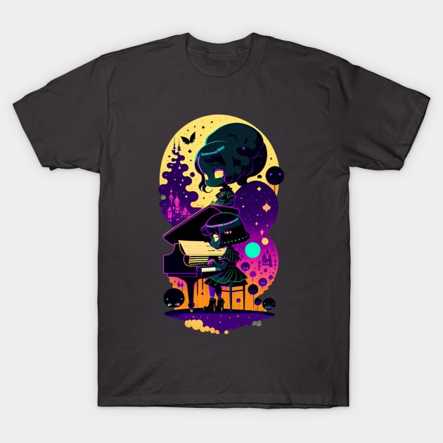 Piano of Dreams T-Shirt by AnimeBlaque